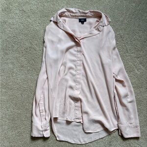 Mossimo Supply Co. Pale Pink Button-Down Blouse